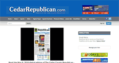 Desktop Screenshot of cedarrepublican.com