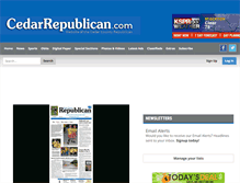 Tablet Screenshot of cedarrepublican.com